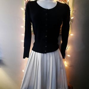 Vintage Pleated Midi Skirt S/M